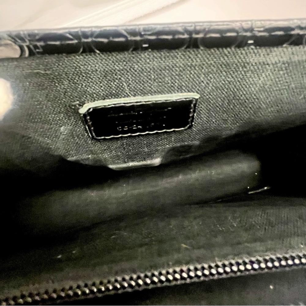 SALVATORE FERRAGAMO 🎄RARE 🎄 Combination Lock Black Logo Bag / Unisex - Picture 8 of 13